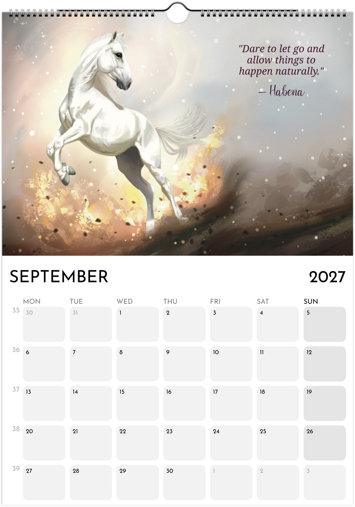 Messages from the Horses - 2027 calendar