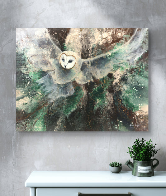 Snowy Owl - 55x70 cm canvas print