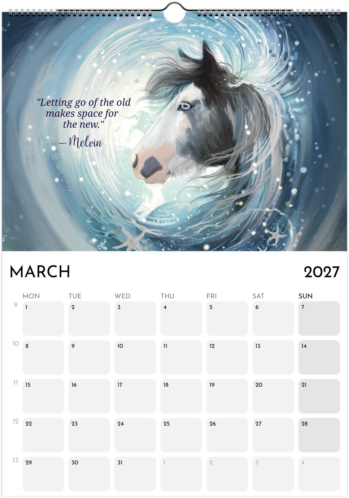 Messages from the Horses - 2027 calendar