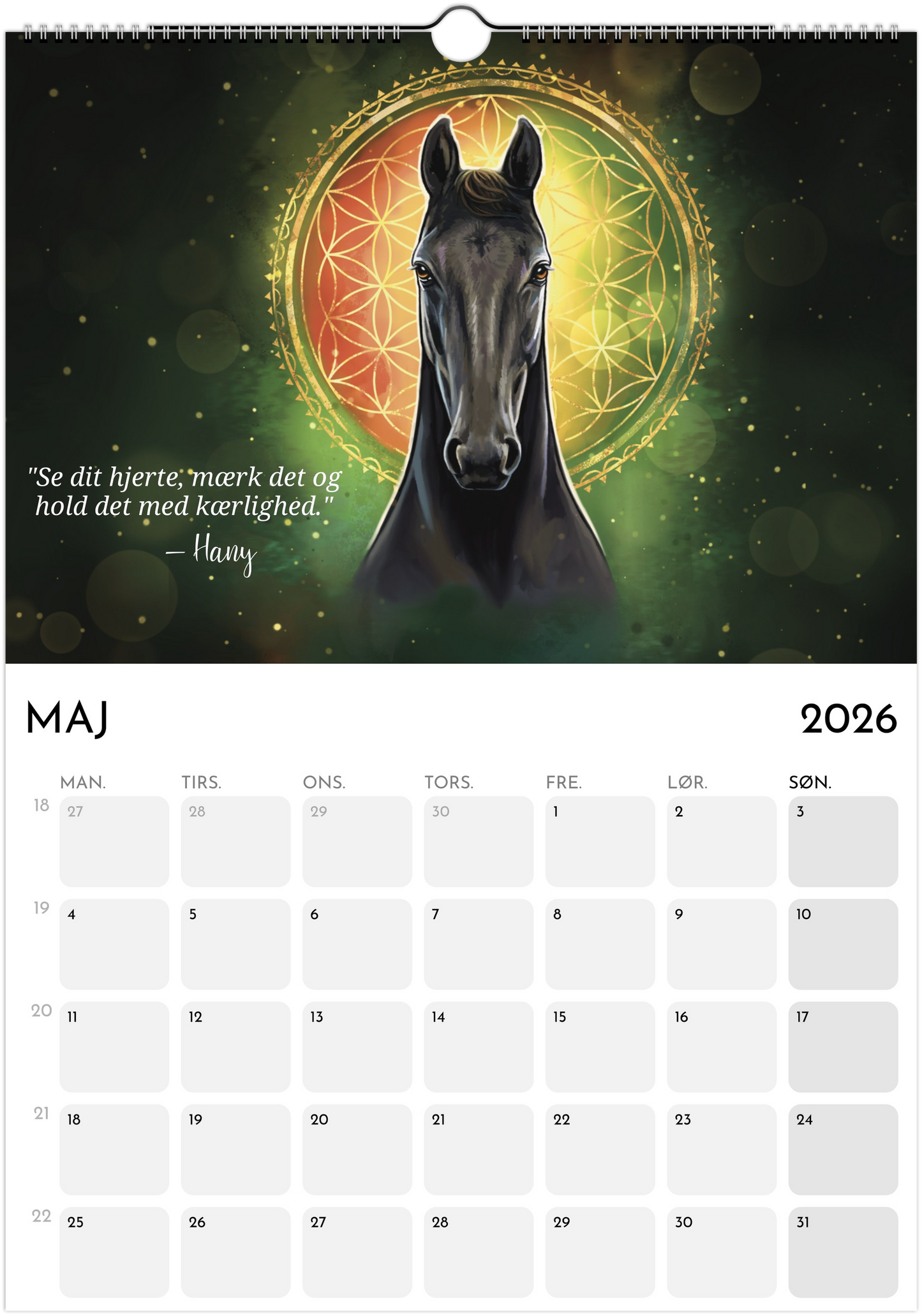 2026 kalender - Messages from the Horses