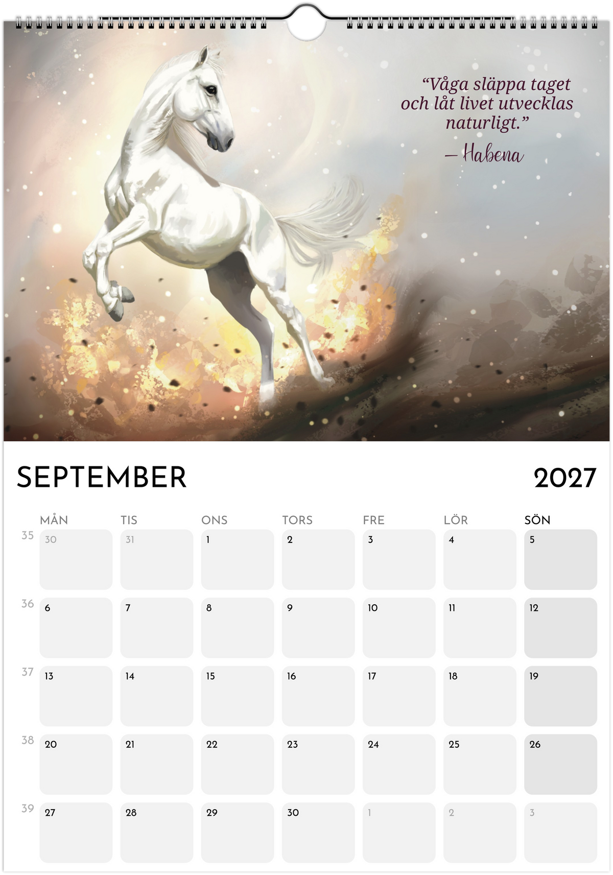Messages from the Horses - 2027 calendar
