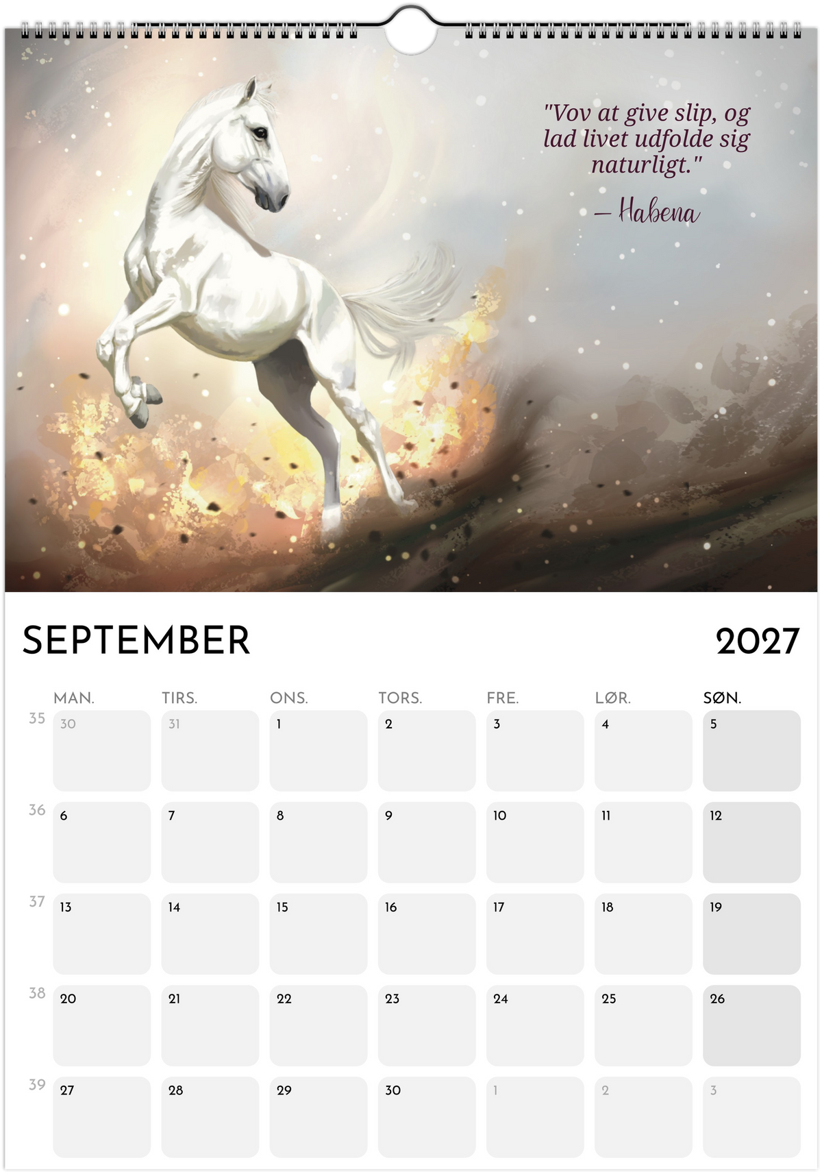 Messages from the Horses - 2027 calendar